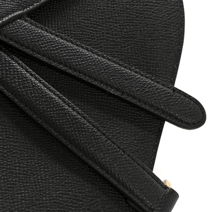 Christian Dior Grained Calfskin Saddle Bag Black 12 of 13