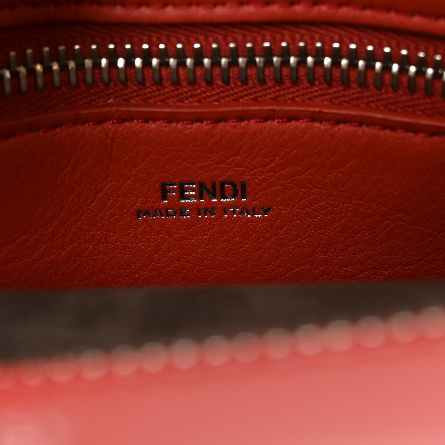 Fendi Vitello Baltico Dolce Nappa Lace Up Small Dotcom Click Chain Satchel Bloody Mary 6 of 10
