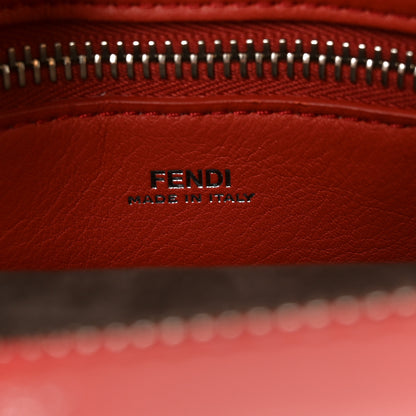 Fendi Vitello Baltico Dolce Nappa Lace Up Small Dotcom Click Chain Satchel Bloody Mary 6 of 10