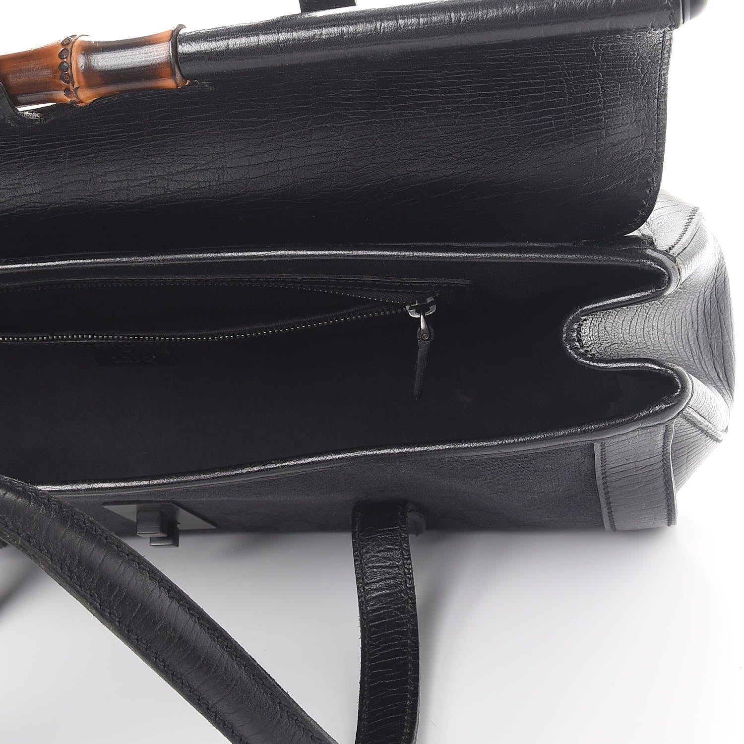 Gucci Monogram Bamboo Bullet Bag Black 5 of 12