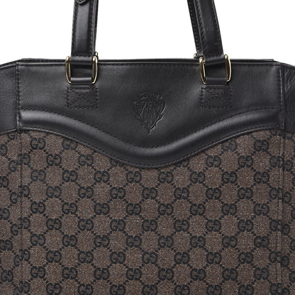 Gucci Monogram Crest Tote Brown 9 of 9