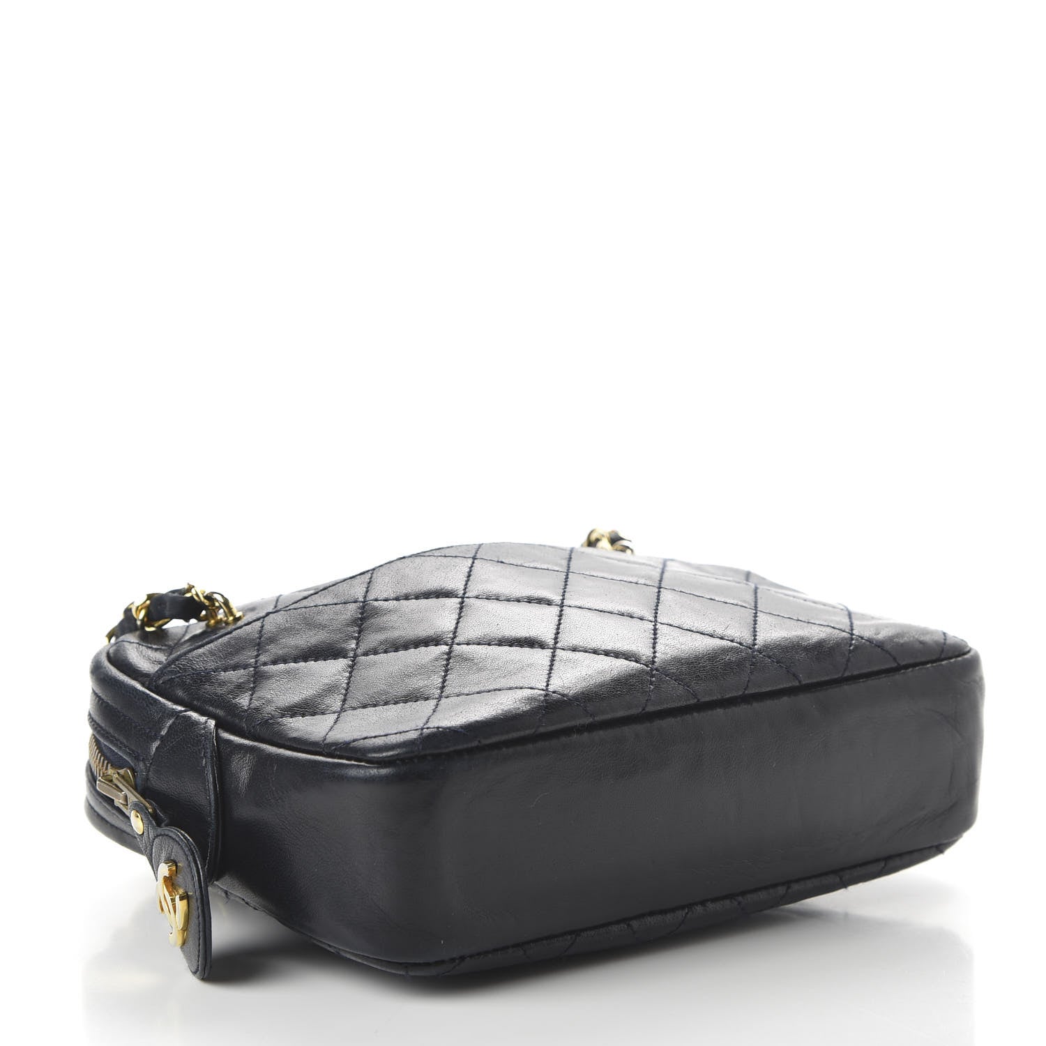 Chanel Lambskin Quilted Camera Case Black 4 of 12