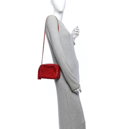 Chanel Lambskin Quilted Tassel Camera Case Red 2 of 11
