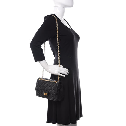 Chanel Aged Calfskin Quilted 2.55 Reissue 225 Flap Black 2 of 10
