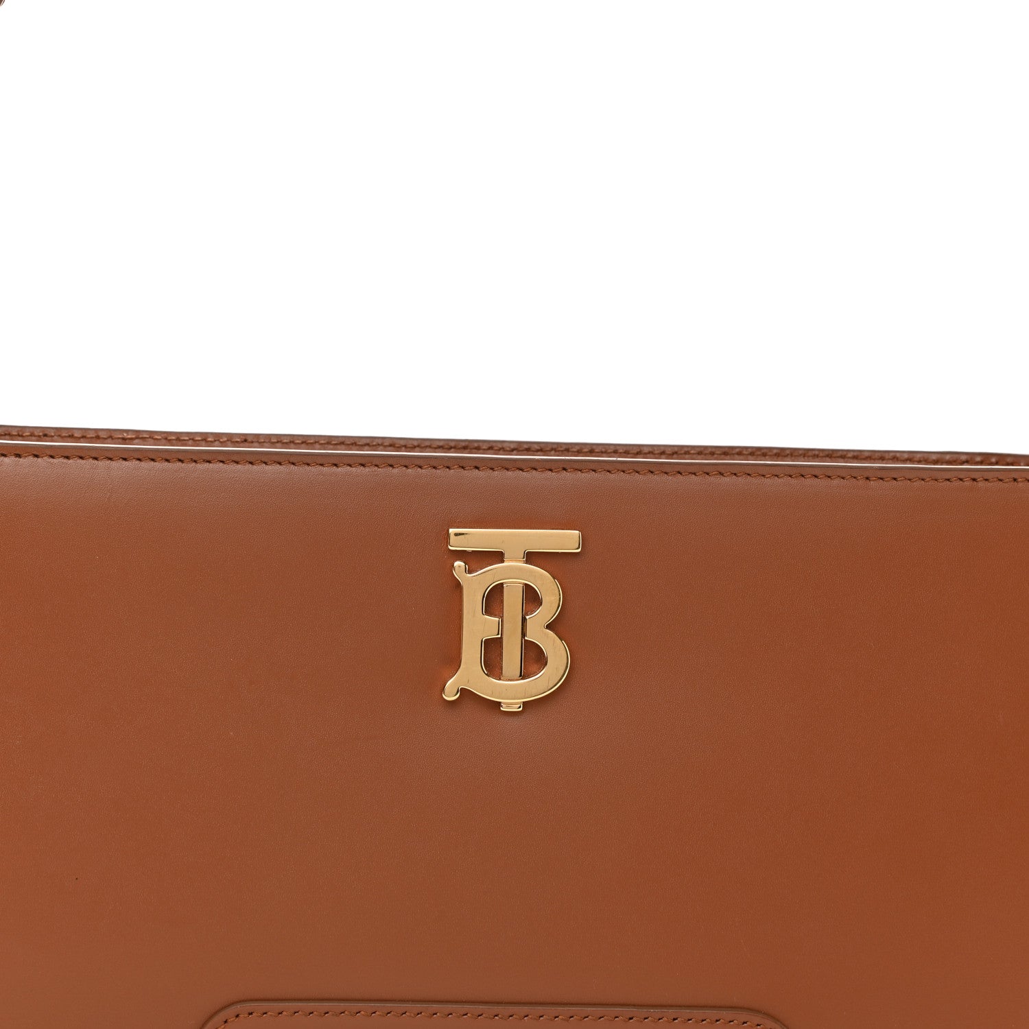 Burberry Smooth Calfskin TB Shoulder Bag Warm Tan 7 of 10