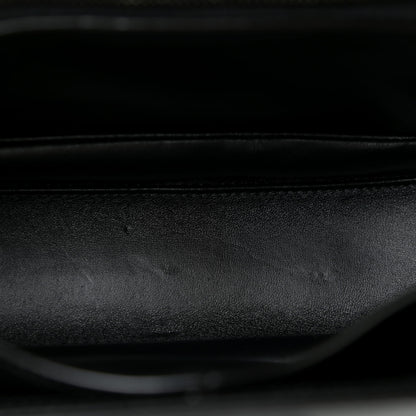 Gucci Boarded Dyana Lux Calfskin Web Monochrome Medium Bamboo 1947 Top Handle Bag Black 10 of 13