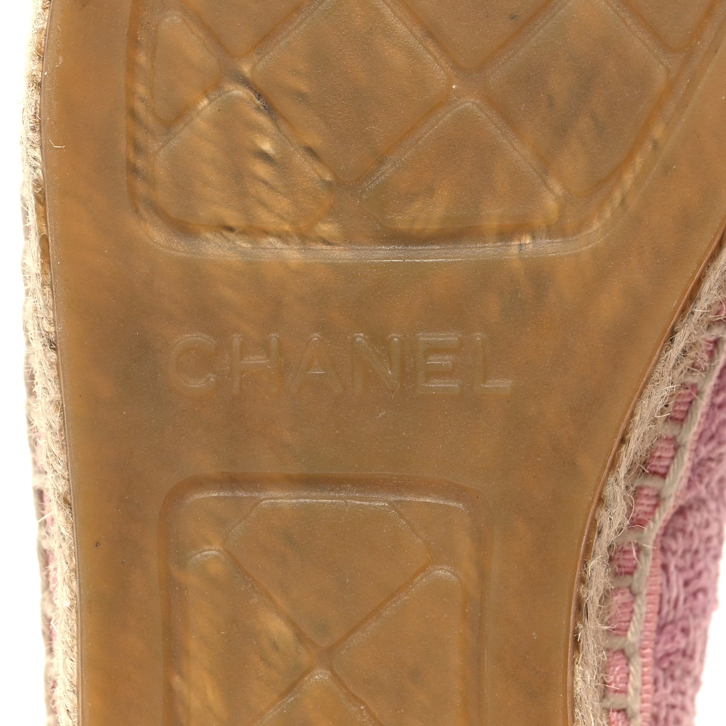 Tweed Patent CC Espadrilles 38 Pink Black