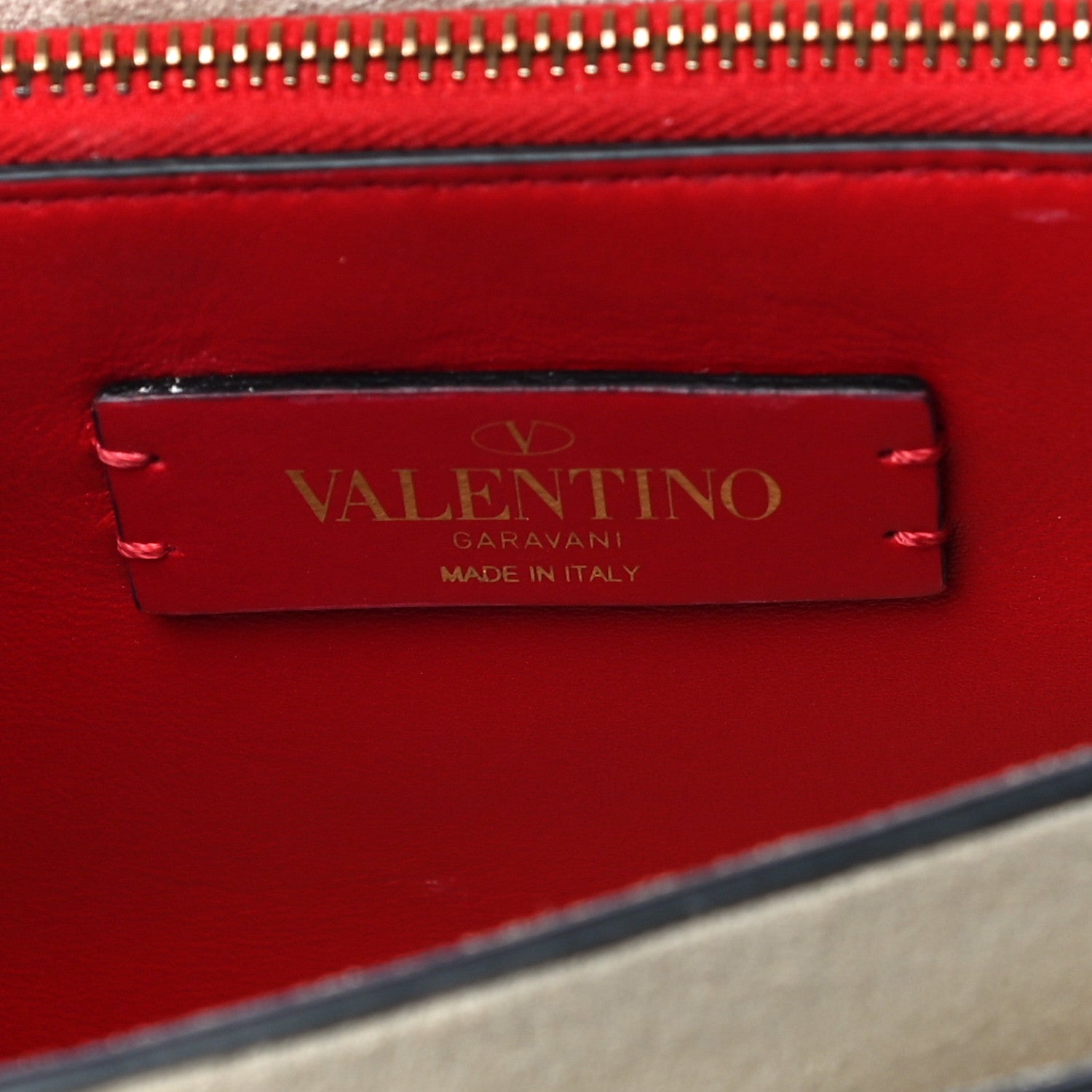 Valentino Garavani Pebbled Calfskin Mini VRing Shoulder Bag Light Ivory 5 of 12