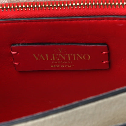 Valentino Garavani Pebbled Calfskin Mini VRing Shoulder Bag Light Ivory 5 of 12