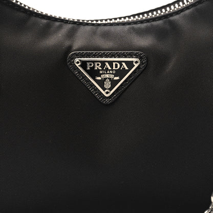 Prada Nylon Re-Edition 2005 Shoulder Bag Black 7 of 9