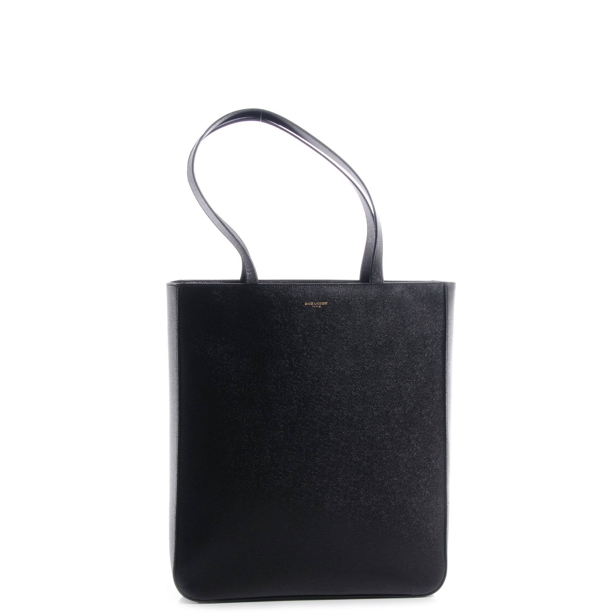 Saint Laurent Grain de Poudre North/South Medium Museum Tote Black 1 of 7