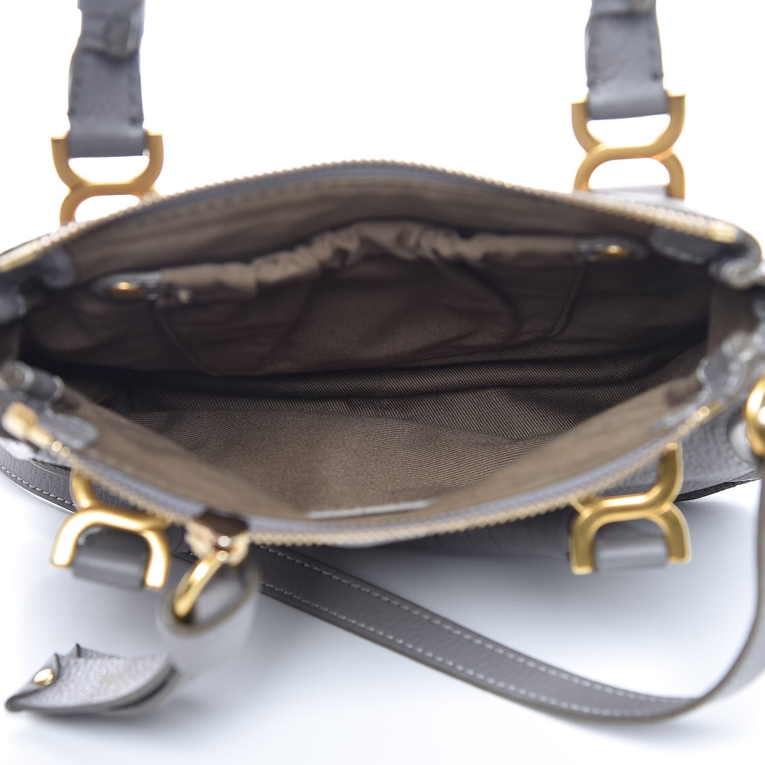 Chloe Calfskin Mini Marcie Satchel Cashmere Grey 5 of 8