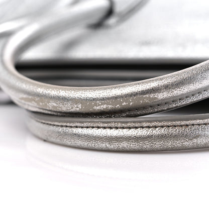 Celine Laminated Lambskin Micro Luggage Silver 24 of 26