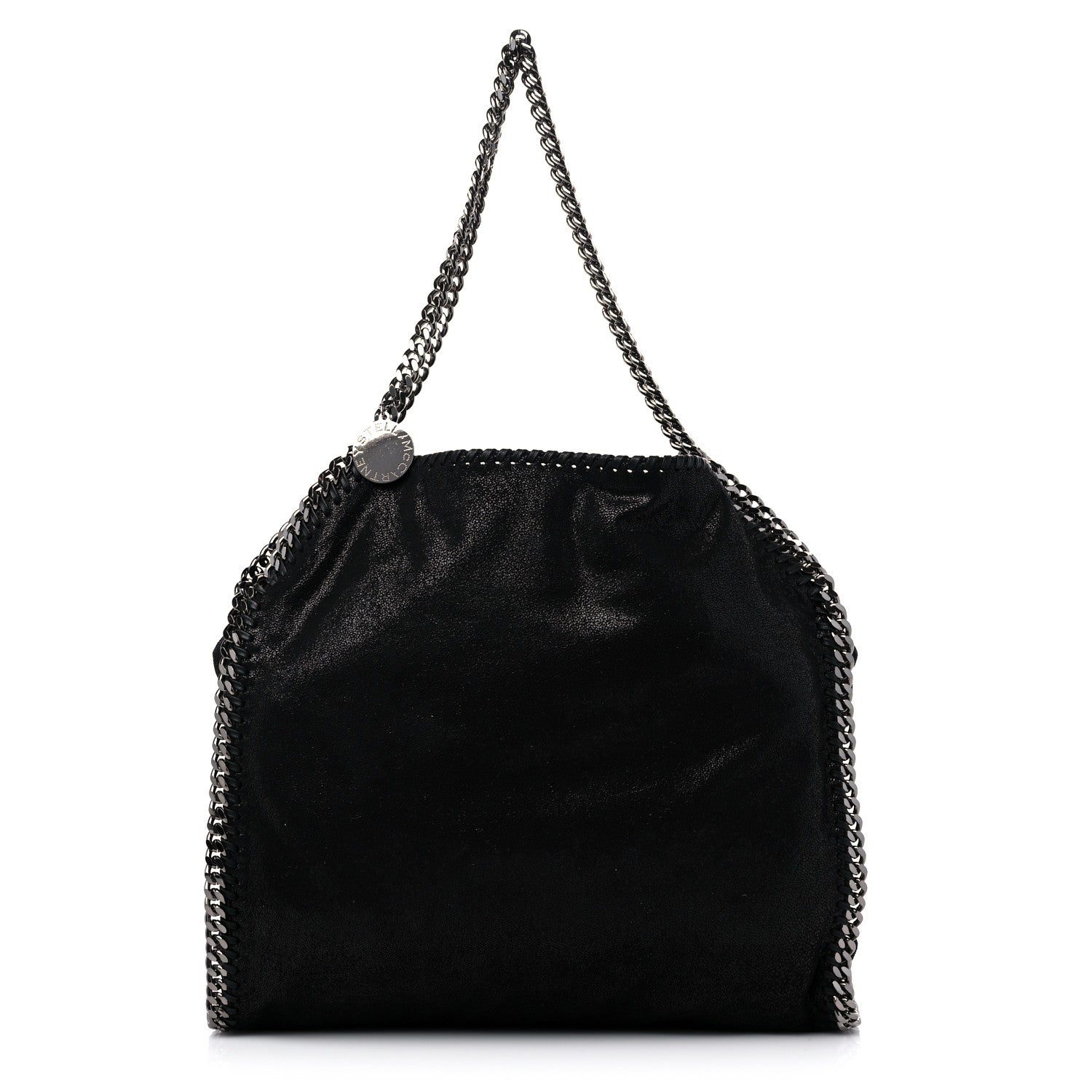 Stella McCartney Shaggy Deer Small Falabella Fold Over Tote Black 1 of 9