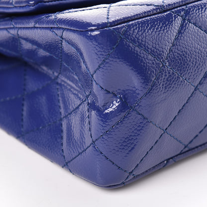 Chanel Patent Caviar Quilted 2.55 Reissue 226 Flap Blue 9 of 10