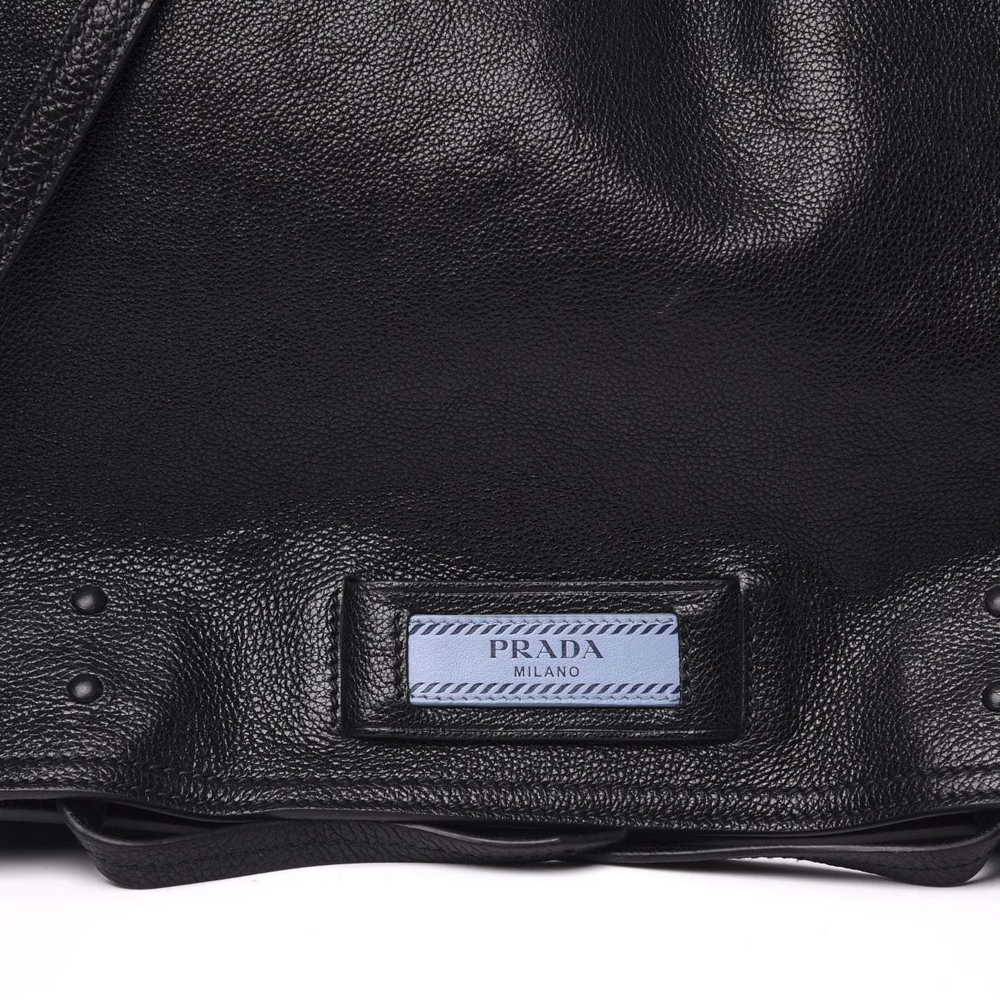 Glace Calf Etiquette Flap Black Astrale