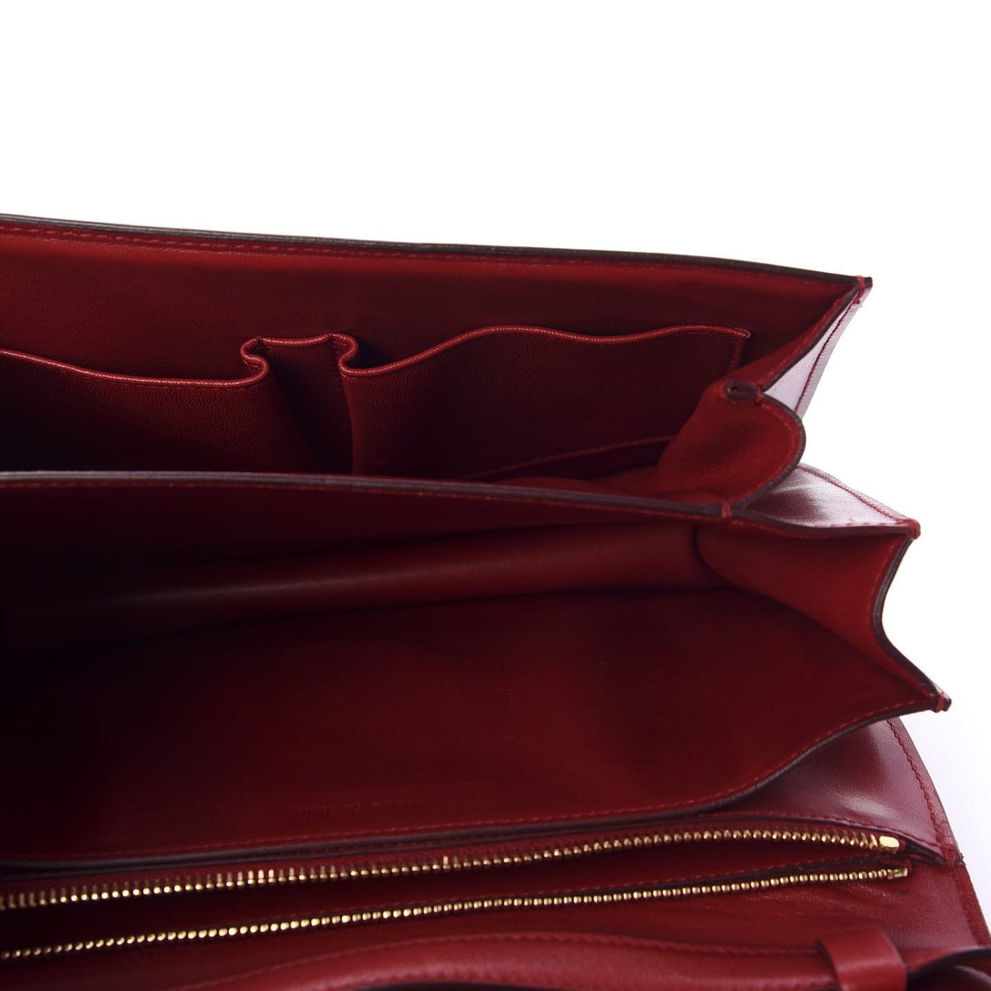 Box Calfskin Medium Classic Box Flap Bag Red