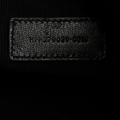 Saint Laurent Calfskin Matelasse Chevron Monogram A5 Wristlet Black 7 of 7