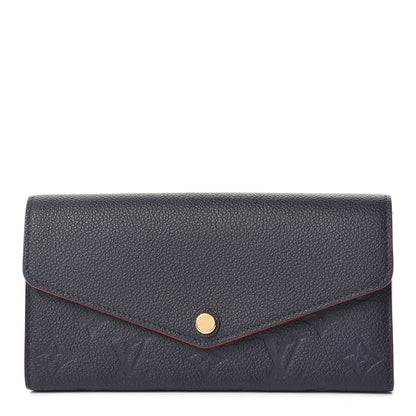 Louis Vuitton Empreinte Sarah Wallet NM Marine Rouge 1 of 11