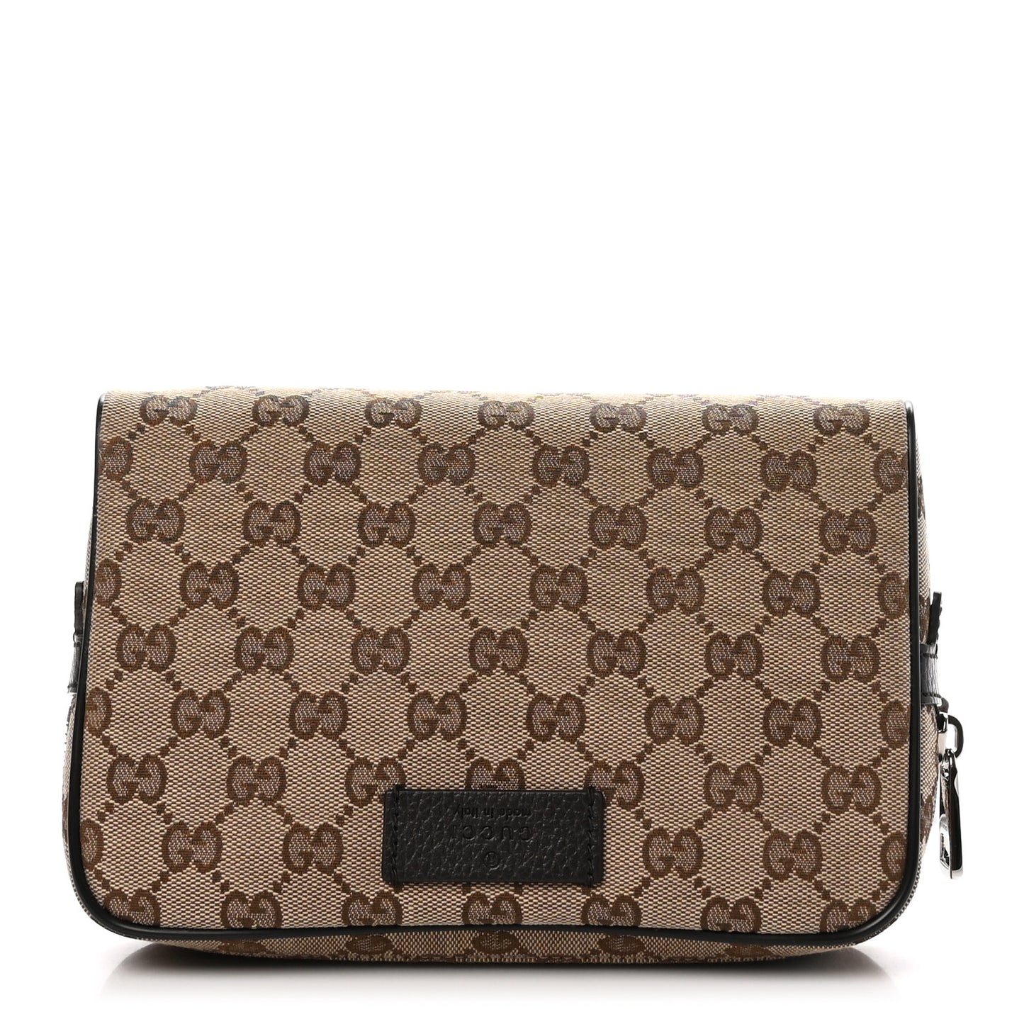 Monogram Dollar Calfskin Belt Bag Beige Ebony Testa di Moro Marrone Scuro
