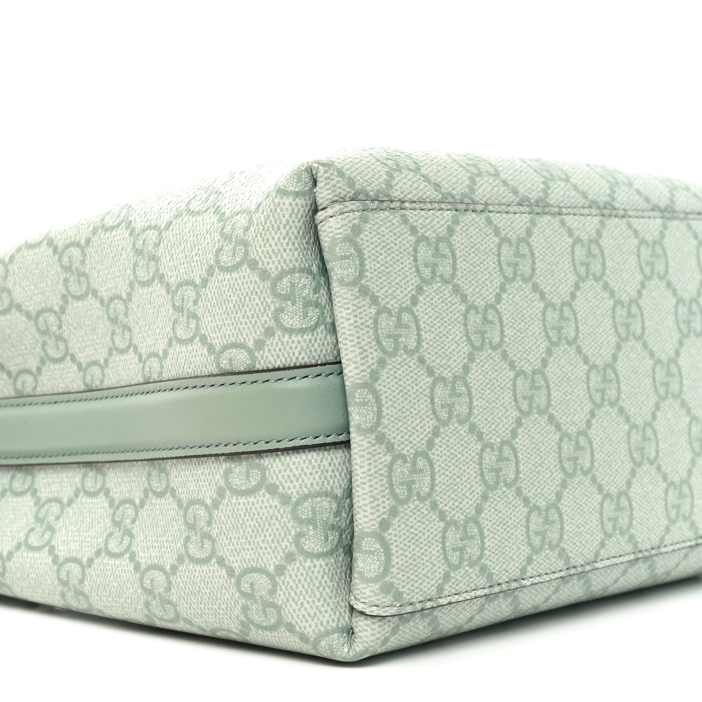 GG Supreme Monogram Emblem Small Shoulder Bag Sage Green
