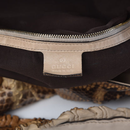 Gucci Python Large Sabrina Hobo Brown 5 of 9