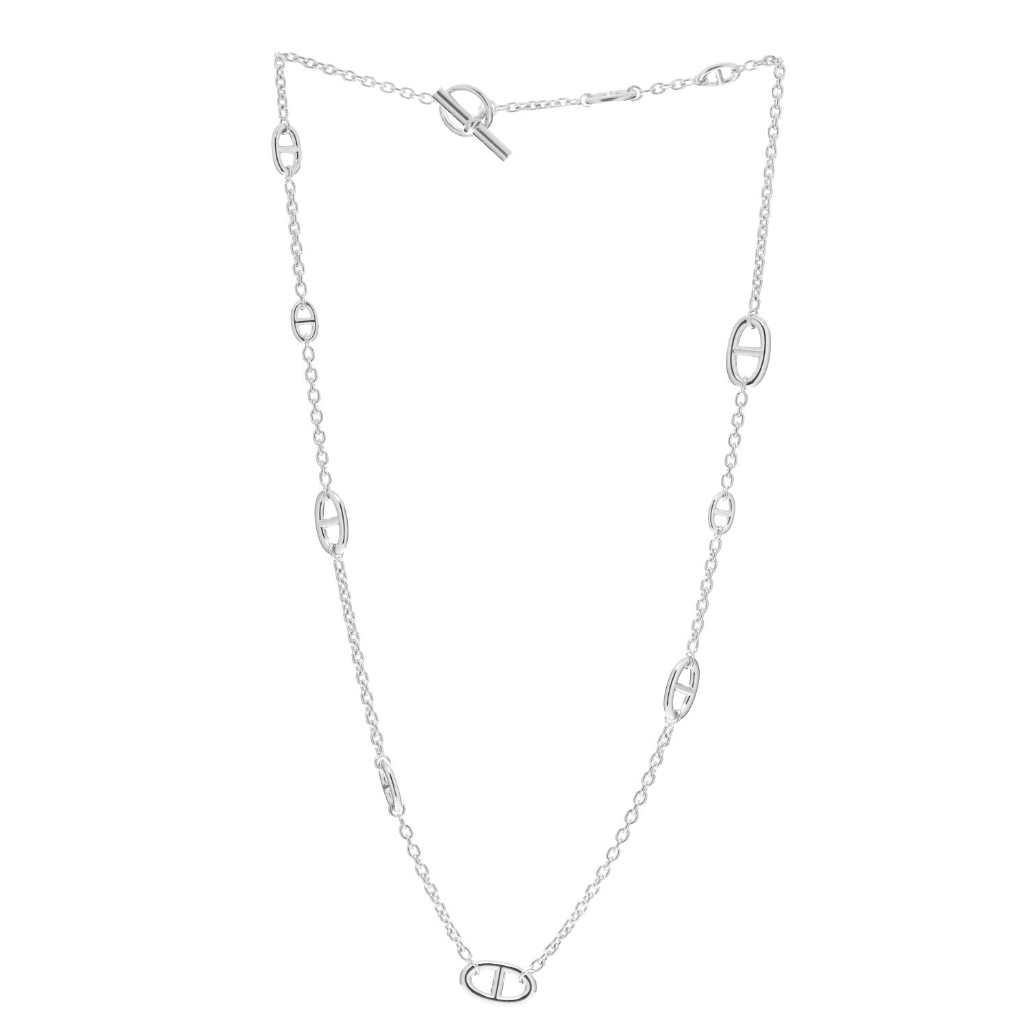 Hermes Sterling Silver Farandole Necklace 80 3 of 6