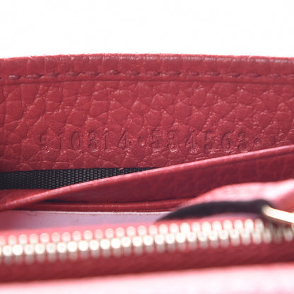 Gucci Dollar Calfskin Interlocking G Chain Wallet Red 10 of 10