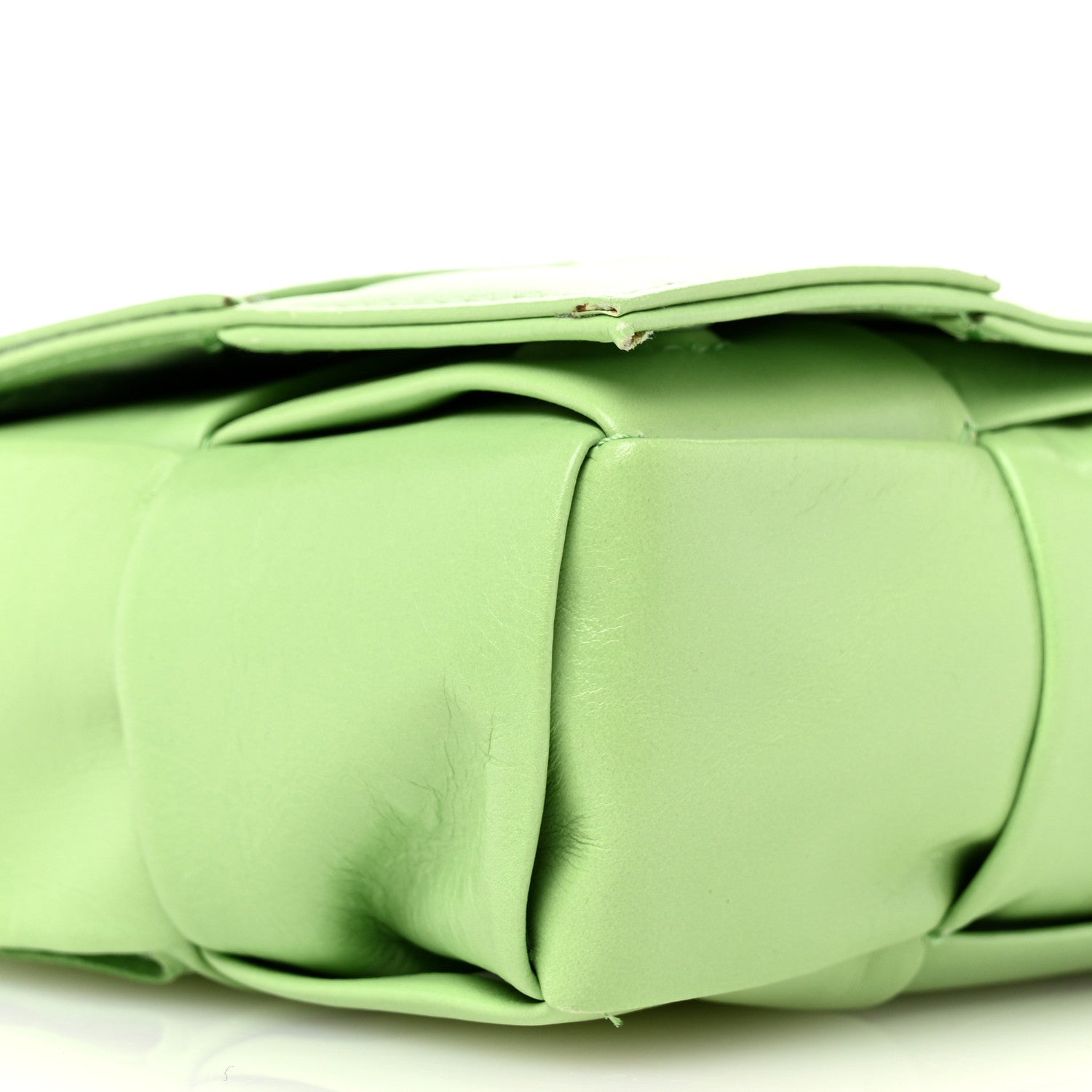Bottega Veneta Paper Calfskin Intrecciato Cassette Belt Bag Pistachio 9 of 10