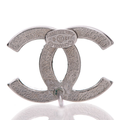 Chanel Crystal CC Earrings Light Grey 3 of 4