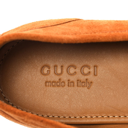 Gucci Suede Horsebit Mens Jordaan Loafers 10.5 Harness Brown 9 of 9