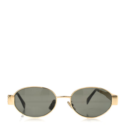 Celine Metal Triomphe 01 Sunglasses CL40235U Gold Green 2 of 6