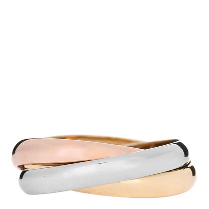 Cartier 18K Pink Yellow White Gold Small Trinity Ring 46 3.75 3 of 6