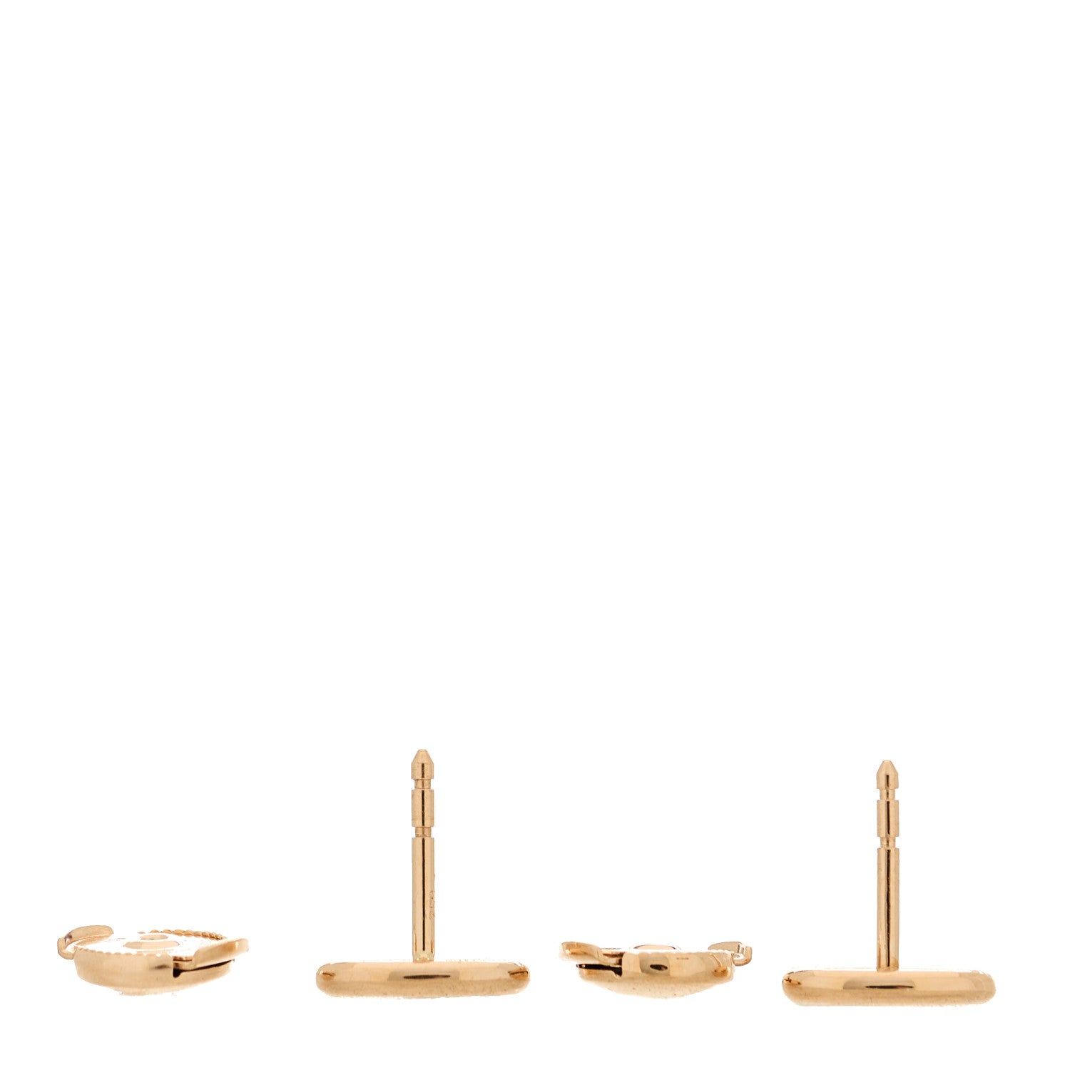 Hermes 18K Rose Gold TPM Farandole Stud Earrings 3 of 4