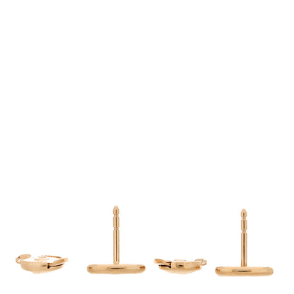 Hermes 18K Rose Gold TPM Farandole Stud Earrings 3 of 4