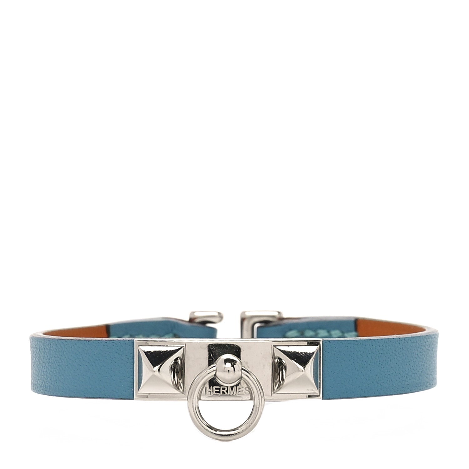 Hermes Swift Rivale Mini Bracelet T2 Blue Jean 1 of 7