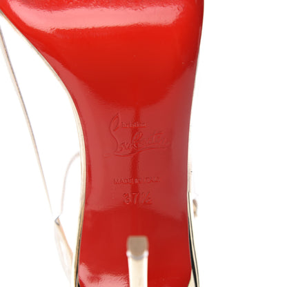 Christian Louboutin Patent PVC Optichoc 100 Pumps 37.5 White Light Gold 6 of 12