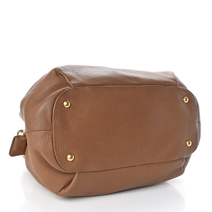 Prada Vitello Daino Shoulder Bag Cuoio 4 of 12