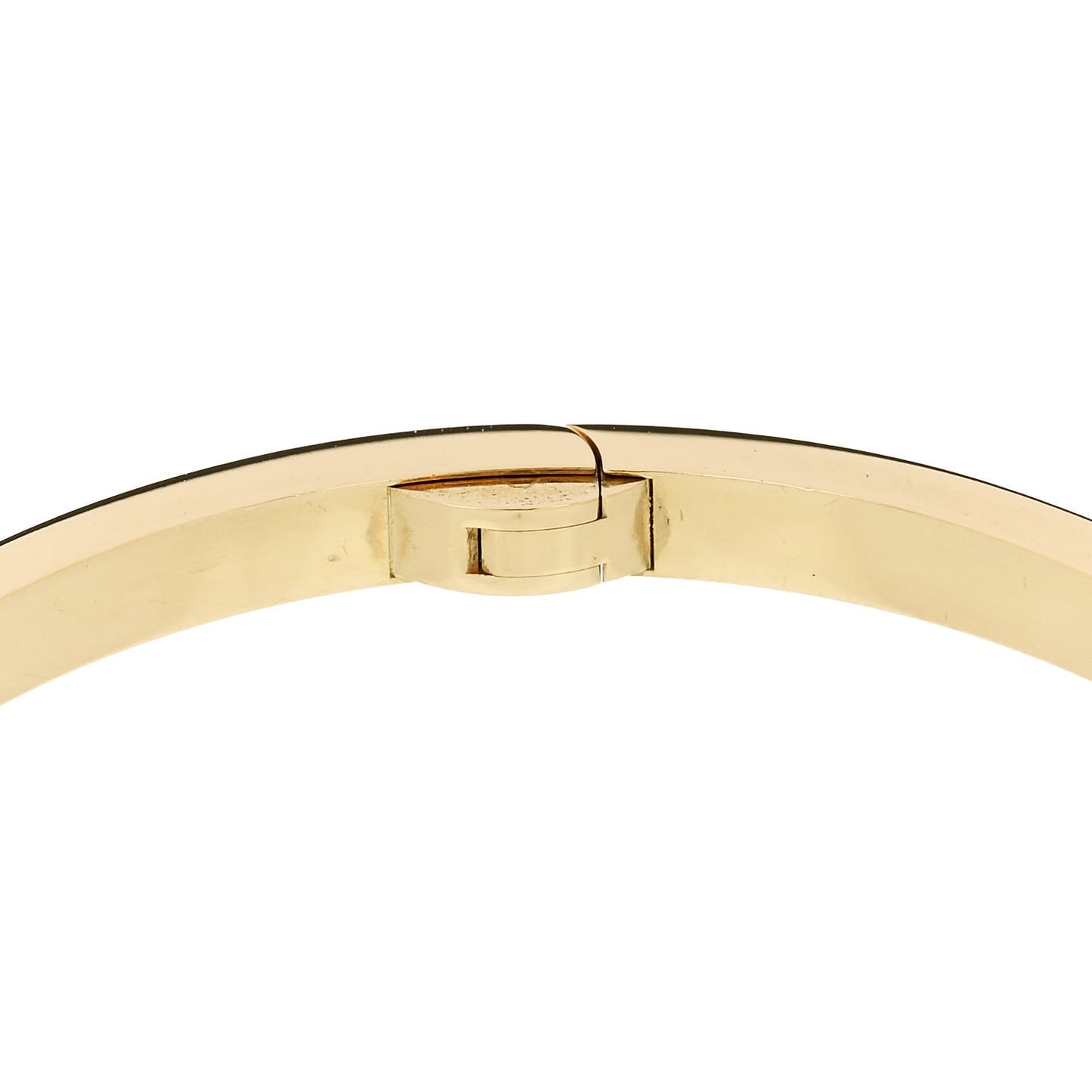 18K Yellow Gold 6 Diamond Small LOVE Bracelet 17