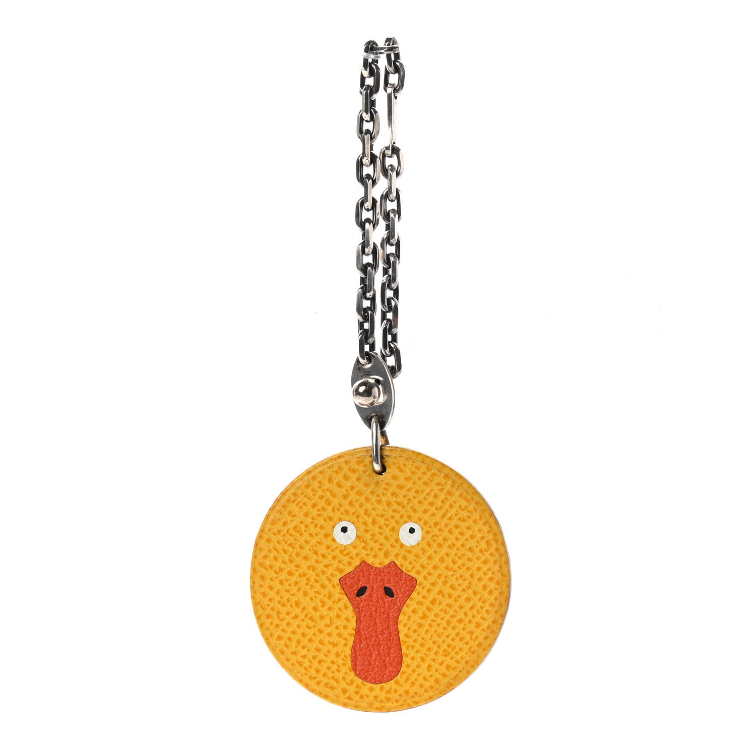Hermes Courchevel Duck Bag Charm Jaune 1 of 4