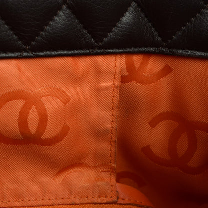 Chanel Calfskin Quilted Large Cambon Tote Brown Beige 9 of 10