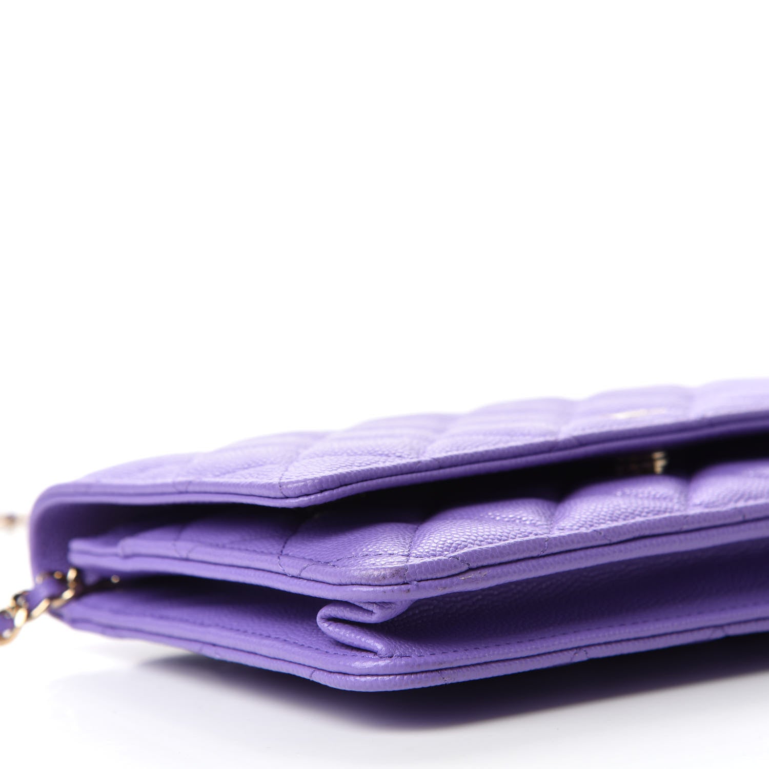 Chanel Caviar Quilted Wallet On Chain WOC Purple 6 of 14