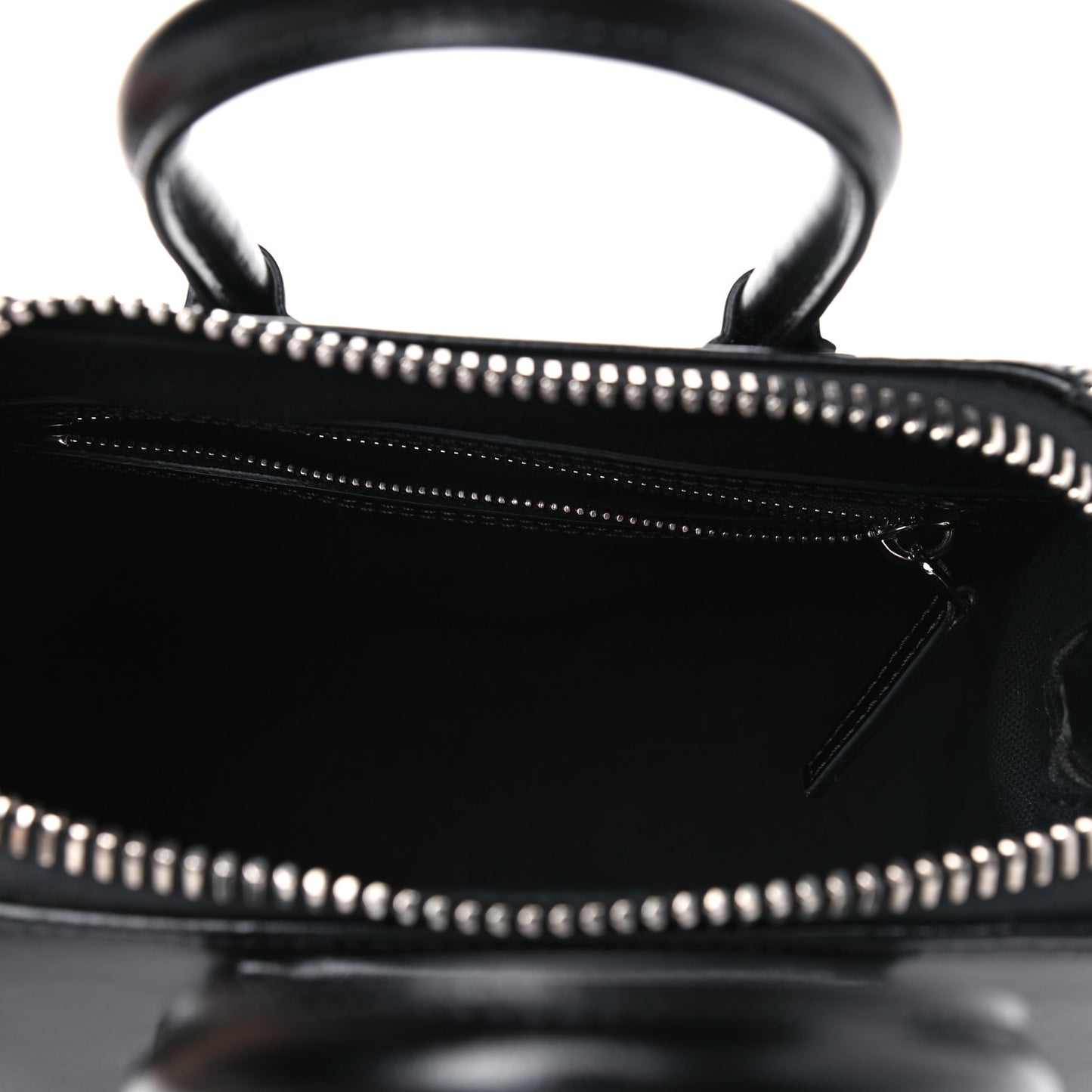 Shiny Lord Calfskin Mini Antigona Black