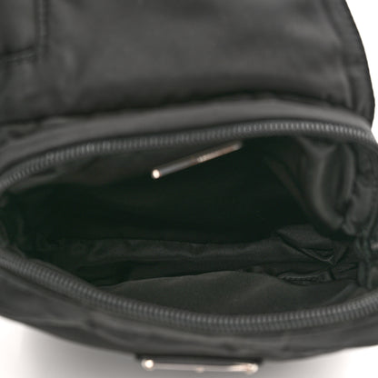 Prada Re-Nylon Logo Plaque Sling Backpack Black 4 of 8