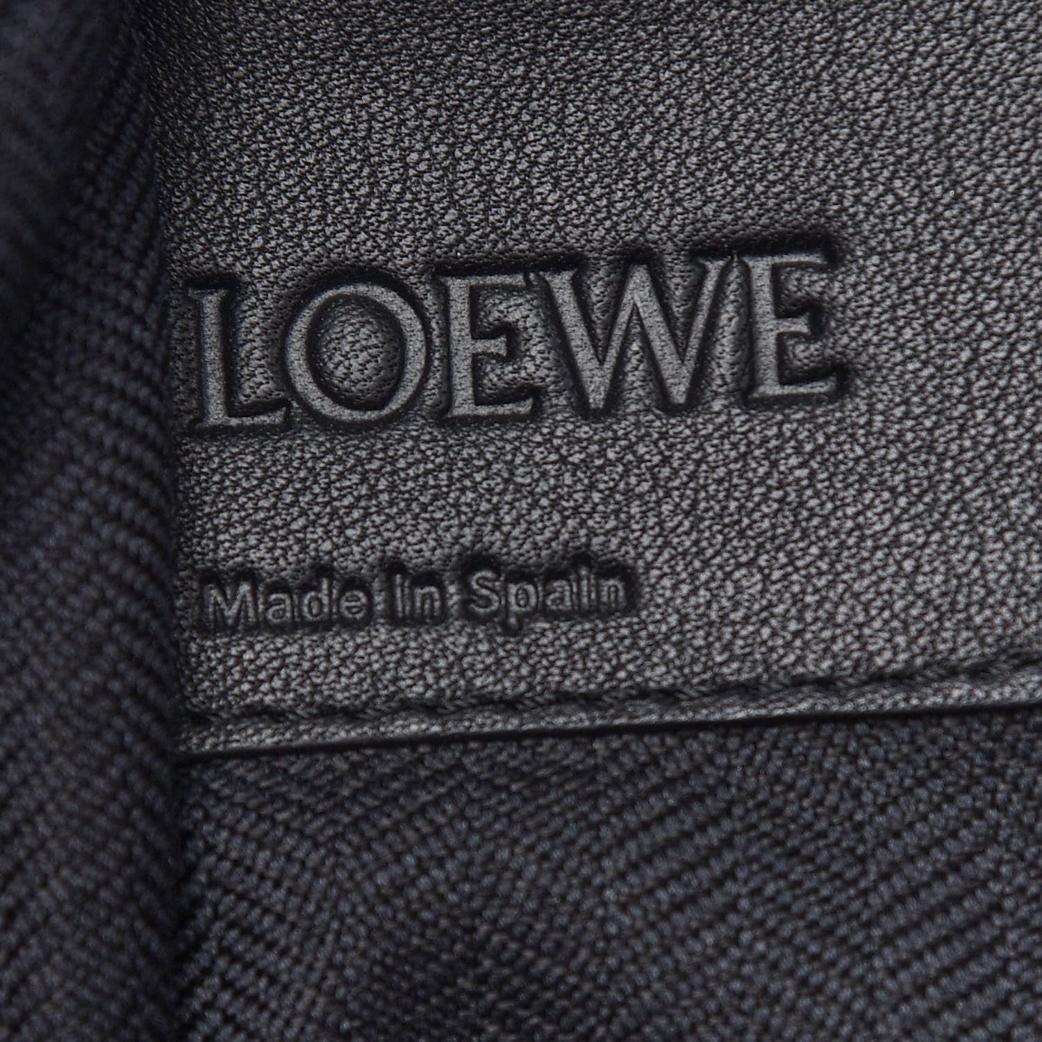 Loewe Calfskin Small Hammock Shoulder Bag Black 8 of 9