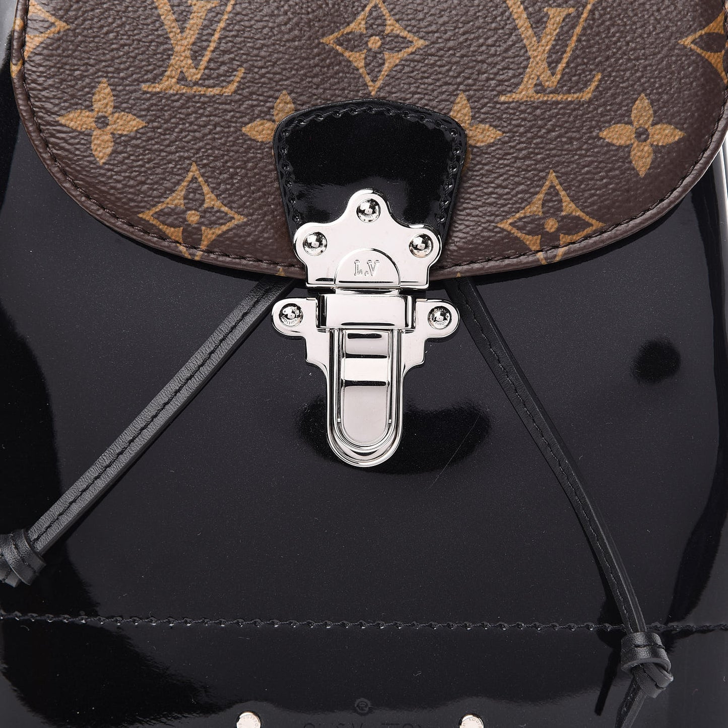 Patent Monogram Hot Springs Backpack Black