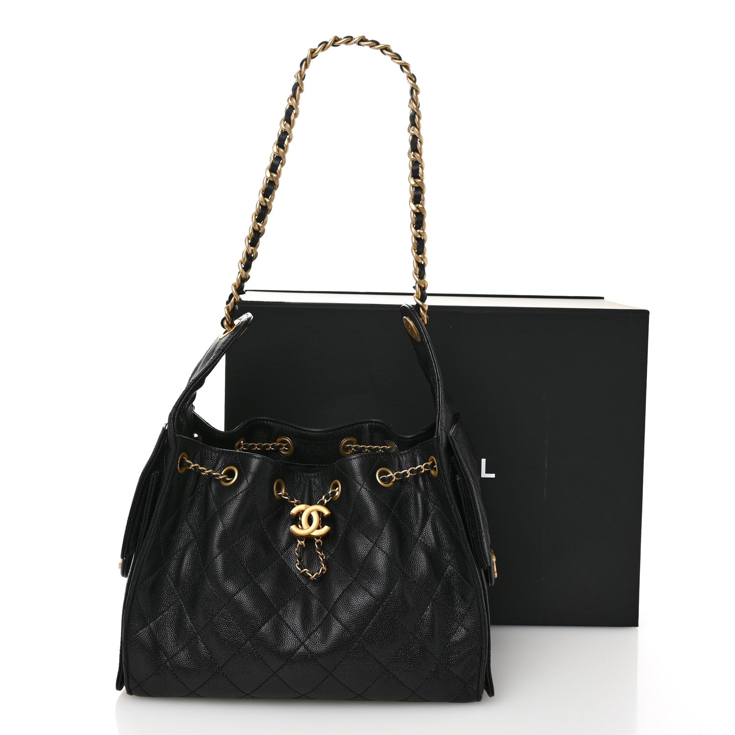 Chanel Caviar Quilted Small Chanel 25 Handbag Black 11 of 11