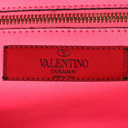 Valentino Garavani Vitello Small Rockstud Tote Fuxia Fluo 6 of 8