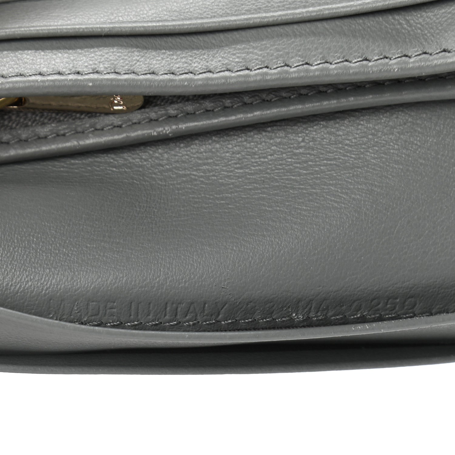 Christian Dior Patent Cannage Mini Lady Dior Wallet Gray Stone 6 of 7