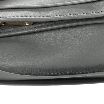 Christian Dior Patent Cannage Mini Lady Dior Wallet Gray Stone 6 of 7